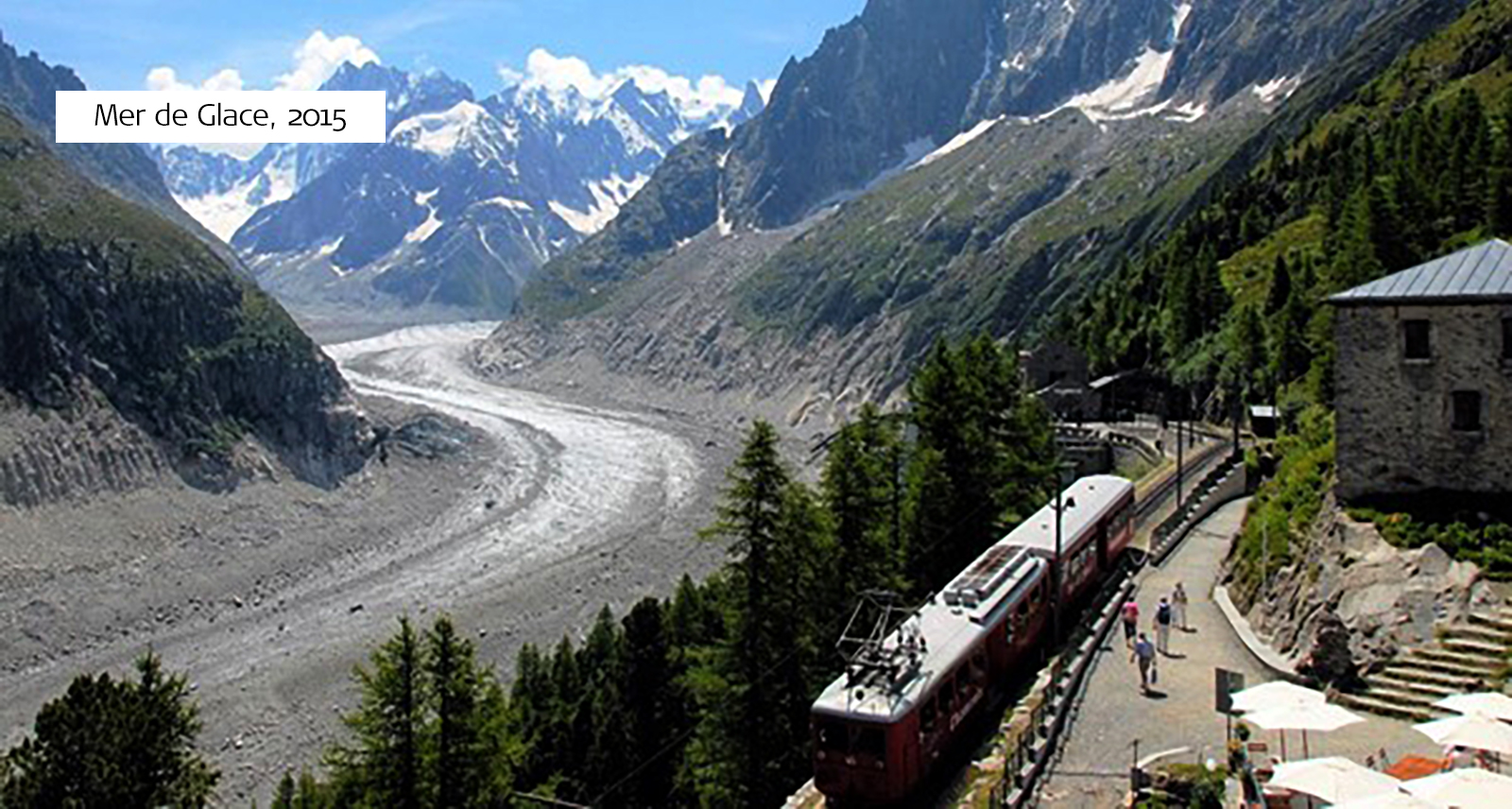 Mer de Glace, France in 2015